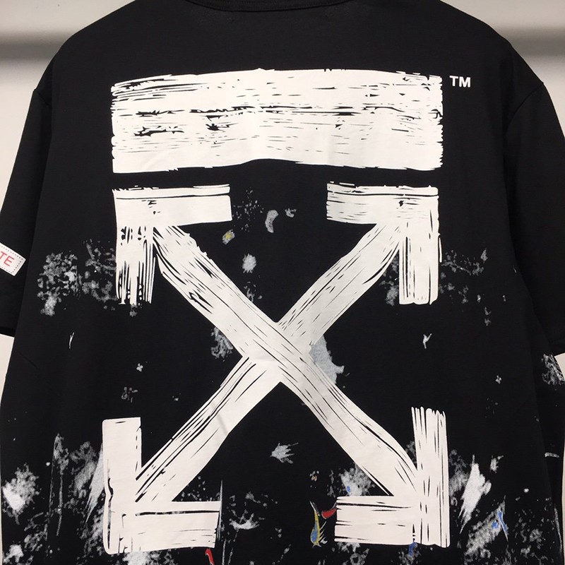 可愛いOFF WHITE Tシャツ 偽物 スプレー カラバッジョ スリムフィット ofj81650
